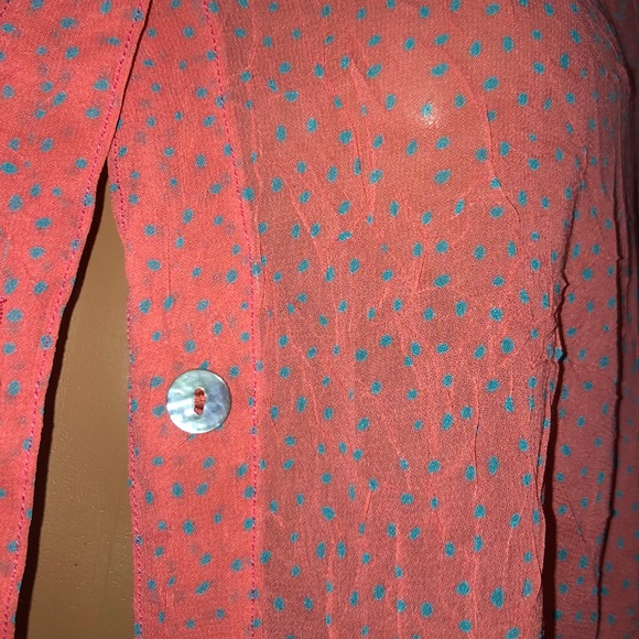 Button Down Long Sleeve Blouse - Picture 2 of 5